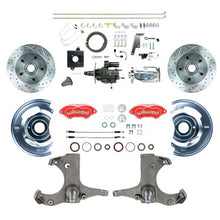 The Right Stuff 60-62 GM Truck Hydraulic Assist Front Disc Conv Red Wilwood Caliper Chrome Upper - (THB6015ZXP)