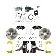 The Right Stuff 60-62 GM Hydraulic Assist 2" Drop Front Disc Blk Wilwood Calipers Chrome Upper - (THB6016DBXP)