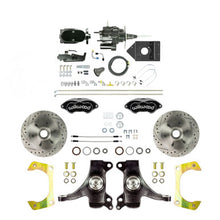 The Right Stuff 1960-62 GM Truck 2" Drop, Hydraulic Assist Front Disc Kit Black Wilwood Calipers - (THB6016DBYP)