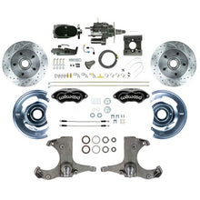 The Right Stuff 63-66 GM Truck Black Hydraulic Brake Assist Front Disc Conv Blk Wilwood Calipers - (THB6325BYP)