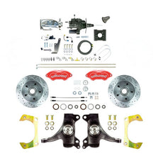 The Right Stuff 1963-66 Chevy Truck, 2" Drop, Hydro Boost Disc Brake Conv Red Wilwood Calipers - (THB6325DZXP)