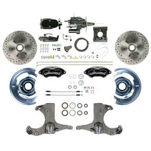 The Right Stuff 63-66 GM Truck Black Hydraulic Assist Disc Brake Conversion Blk Wilwood Calipers - (THB6326BYP)