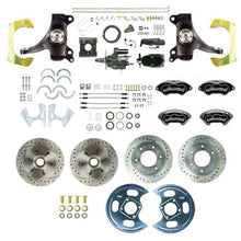 The Right Stuff 1963-66 GM Truck 2" Drop Hydraulic Assist 4-Wheel Disc, Black Wilwood Calipers - (THB6356DBYP)