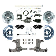 The Right Stuff 67-70 GM C10/C15 Truck 2WD Blk Hydraulic Assist Front Conv, Blk Wilwood Calipers - (THB6725BYP)