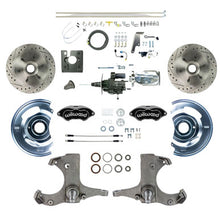 The Right Stuff 67-70 Chevy C10/15 Truck Chrome Hydraulic Assist Disc Kit Black Wilwood Calipers - (THB6726BXP)