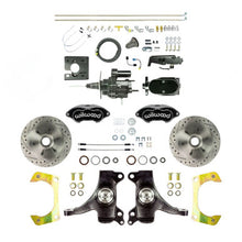 The Right Stuff 1967-70 Truck 2" Drop Blk Hydraulic Assist Front Brake Kit, Blk Wilwood Calipers - (THB6726DBYP)