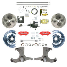 The Right Stuff 67-70 Chevy Truck, Hydraulic Assist Front Disc Brake Kit Red Wilwood Calipers - (THB6726ZP)