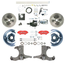 The Right Stuff 67-70 Chevy Truck, Chrome Hydraulic Assist Front Disc Kit, Red Wilwood Calipers - (THB6726ZXP)