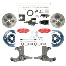 The Right Stuff 1967-70 GM C10/15 Truck 2WD,Blk Hydraulic Assist Disc Brake Red Wilwood Calipers - (THB6726ZYP)
