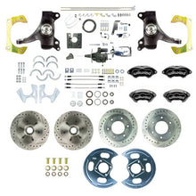 The Right Stuff 67-70 GM Truck 2WD, 2" Drop Hydraulic assist 4-Wheel Disc Black Wilwood Calipers - (THB6756DBXP)