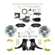 The Right Stuff 1971-72 C10 Truck 2" Drop Black Hydraulic Assist Disc Kit Black Wilwood Calipers - (THB7125DBYP)