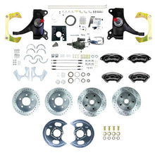 The Right Stuff 71-72 C10 Truck 2"Drop Chrome Hydraulic Assist 4-Wheel Disc Blk Wilwood Calipers - (THB7155DBXP)