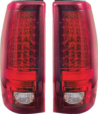 2003-06 Silverado / Sierra Truck Red / Clear LED Tail Lamps