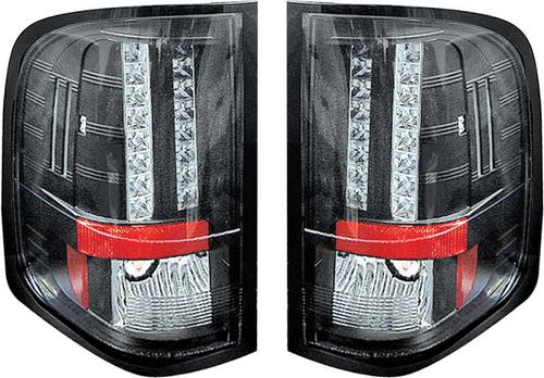 2007-13 Silverado / Sierra Truck Black LED Tail Lamps