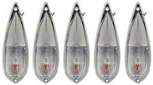 1973-1992 Chevy, GMC Pickup, Blazer, Jimmy, Suburban; Cab Roof Light Set; Clear/Chrome; 5 Lamp Set