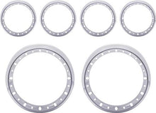 5" / 2-5/8" 6 Piece Billet Aluminum Gauge Bezel Set With Holes