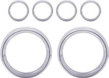 5" / 2-1/16" 6 Piece Billet Aluminum Gauge Bezel Set Without Holes