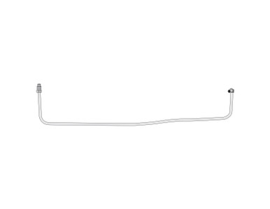The Right Stuff 1948-52 Ford F1/F2 w/239cu V8, Pre-Bent OE Steel Oil Filter Input/Output Line - (TOL4790)
