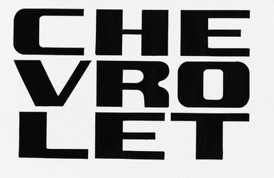 Trim Parts 1958-59 Chevy Grille Letter Set - Black - (TPG-9108)
