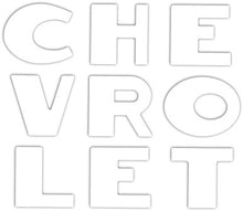 Trim Parts 1947-53 Chevy Stepside "Chevrolet" Letter set - White - (TPG-9111)
