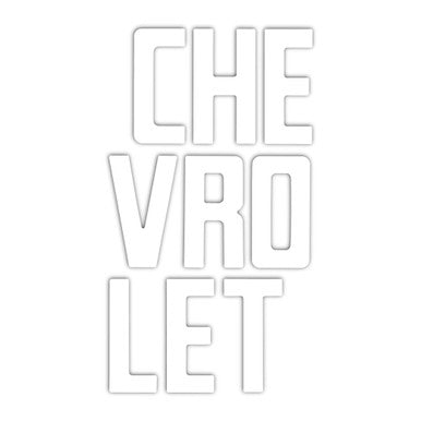 Trim Parts 1958-66 Fleetside "Chevrolet" Letter Set - White - (TPG-9115)