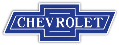 Trim Parts 1947-87 White on Blue "Chevrolet" Bowtie - 7" - (TPG-9124)