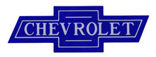Trim Parts 1947-87 White on Blue "Chevrolet" Bowtie - 13" - (TPG-9125)