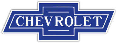 Trim Parts 1947-87 Clear on Blue "Chevrolet" Bowtie - 13" - (TPG-9126)