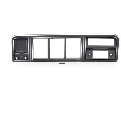 1973-79 Ford Truck, 1978-79 Bronco; Instrument Cluster Bezel; w/o Integral A/C; Black & Chrome