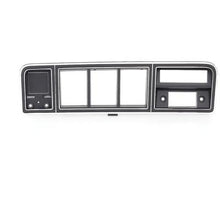 1973-79 Ford Truck, 1978-79 Bronco; Instrument Cluster Bezel; w/o Integral A/C; Black & Chrome