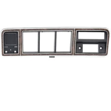 1973-79 Ford Truck, 1978-79 Bronco; Instrument Cluster Bezel; Without Factory AC; Black and Woodgrain Finish