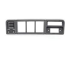 1973-79 Ford F-Series Truck, 1978-79 Bronco; Instrument Cluster Bezel; with Factory AC; Black & Chrome Finish