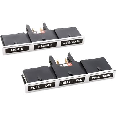 1973 Bronco; Dash Control Light Set; With Hazard