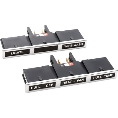 1974-77 Bronco; Dash Control Light Set; With Hazard
