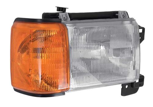 1987-91 Ford F-150, F-250, F-350, Bronco; Headlamp Assembly; w/o Chrome Trim; Passenger Side