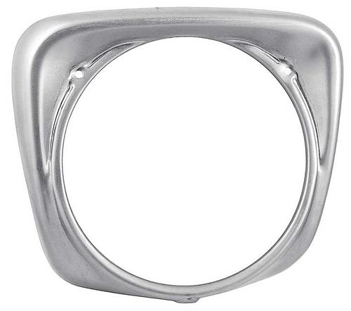 1961-66 Ford F-Series Truck; Headlamp Door/Trim Ring/Bezel; LH; Plain Steel