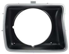 1978-79 Ford F-Series Truck, 1978 Bronco; Headlamp Bezel; Round Opening; Argent Silver With Dark Accent; LH;
