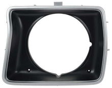 1978-79 Ford F-Series Truck, 1978 Bronco; Headlamp Bezel; Round Opening; Argent Silver With Dark Accent; RH