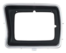 1978-79 Ford F-Series Truck / Bronco; Headlamp Bezel; F-150/F-250/F-350; Rectangular; Argent Silver With Dark Accent Pai