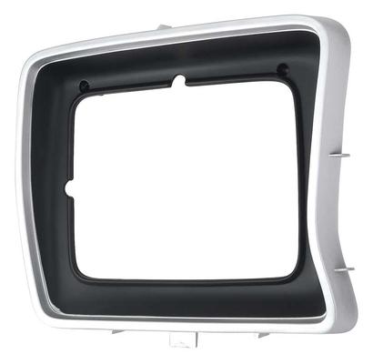 1978-79 Ford F150F,250F,F350 Pickup, Bronco; Headlamp Bezel; Rectangular; Argent Silver with Dark Accent Paint; RH Passenger Side