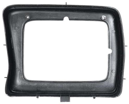 1978-79 Ford F150F,250F,F350 Pickup, Bronco; Headlamp Bezel; Rectangular; Argent Silver with Dark Accent Paint; RH Passenger Side