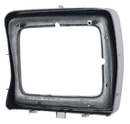 1978-79 Ford F150F,250F,F350 Pickup, Bronco; Headlamp Bezel; Rectangular; Argent Silver with Dark Accent Paint; RH Passenger Side