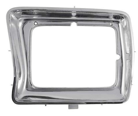 1978-79 Ford F-Series Truck/Bronco; Rectangular Headlight Door; Chrome; LH Driver Side