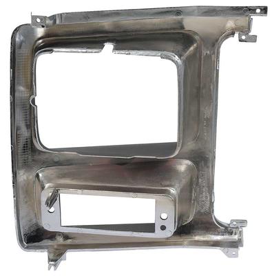 1980-86 Ford F-Series Truck / Bronco; Headlamp Bezel;  F-150 / F-250 / F-350; Chrome/Black; LH