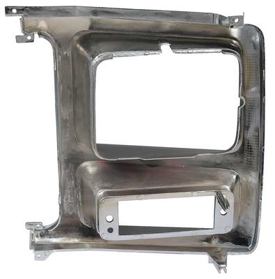 1980-86 Ford F-Series Truck / Bronco; Headlamp Bezel;  F-150 / F-250 / F-350; Chrome/Black; RH