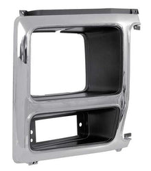 1980-86 Ford F-Series Truck/Bronco; Headlamp Bezel; RH; Chrome / Dark Argent