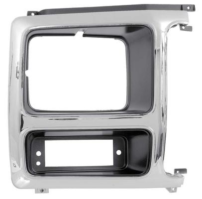 1980-86 Ford F-Series Truck/Bronco; Headlamp Bezel; RH; Chrome / Dark Argent