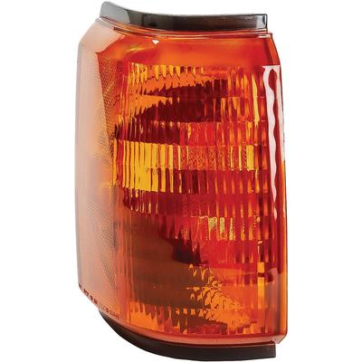 1987-91 Ford F-100, F-250, F-350, Bronco; Park Lamp Assembly; Amber; Black Triim; RIght Side