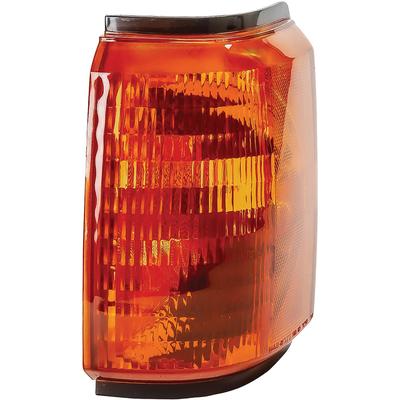 1987-91 Ford F-100, F-250, F-350, Bronco; Park Lamp Assembly; Amber; Black Triim; Left Side