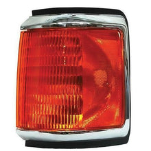 1987-91 Ford F-100, F-250, F-350, Bronco; Park Lamp Assembly; Amber; Black w/ Bright Trim; Left Side